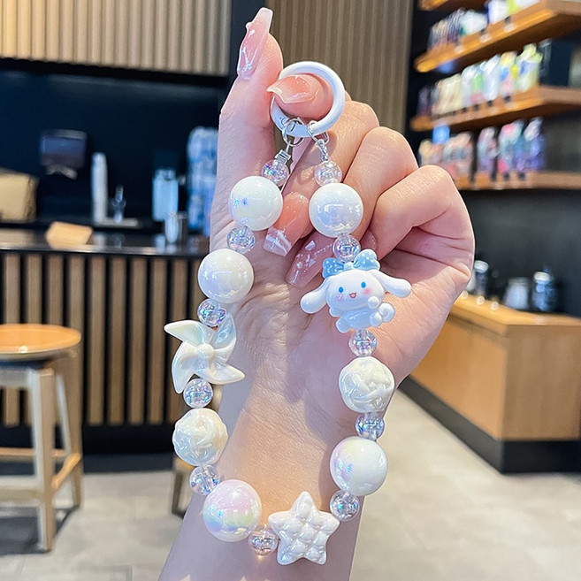 아이실린 다양한 스마트폰 손목 스트랩 투명 하트 키링 (34종), 1개, A-16