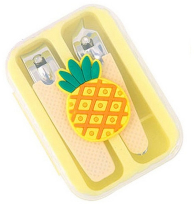 굿에스더 포인트 가정용 손톱깎이 2종, 파인애플, 1세트