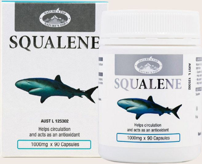 내이쳐스탑 네이쳐스탑 호주 직배송 고함량 스쿠알렌 상어 간 오일 1000 mg, 4개