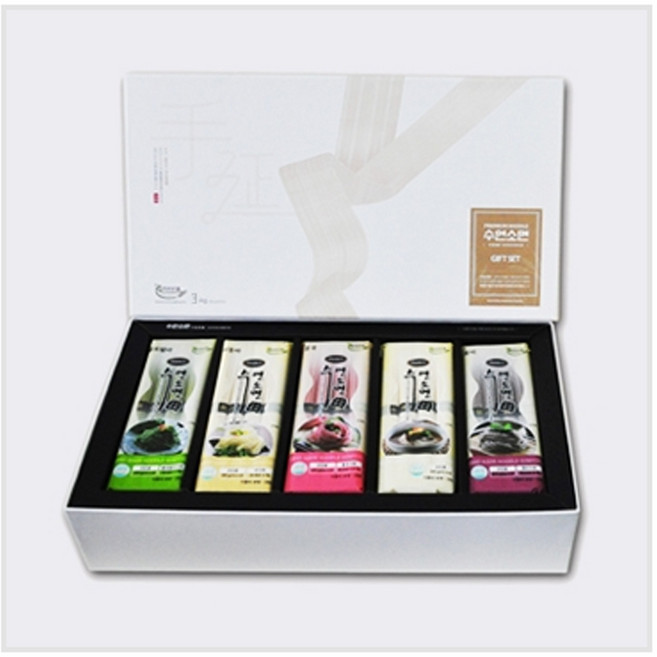 은성식품 수연 소면 3kg 5종 (고급)(수연x7+흥국x2+클로렐라x2+서동마x2+흥미x2), 5개