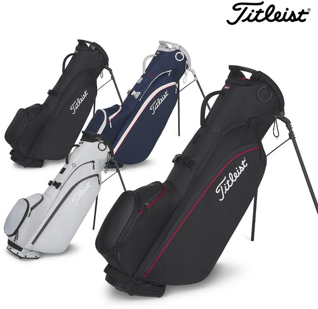 [아쿠쉬네트코리아정품] 타이틀리스트 플레이어스 4 카본 스탠드백 TB25SX5A, 블랙 블랙 레드