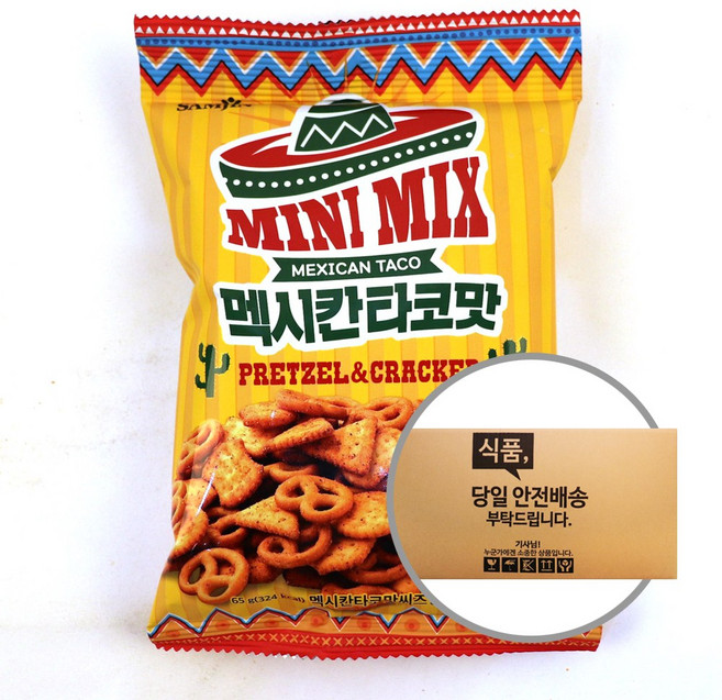 박스 삼진씨앤에프 미니믹스 멕시칸타코맛 65g 24입, 1.56kg, 1개