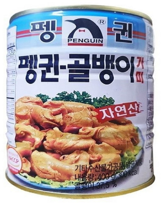 펭귄 자연산 골뱅이 가미 400g 안주 통조림, 1개