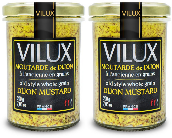 비룩스 프랑스산 당근라페 저당 홀그레인 머스타드, 2개, 200g