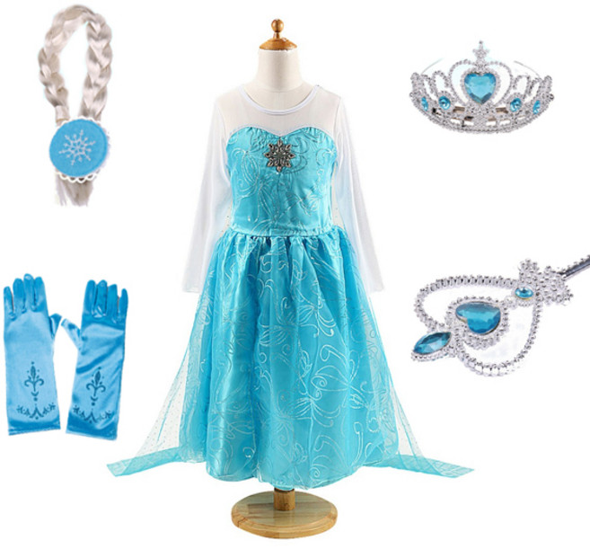 [당일출고] fooi 겨울왕국2 엘사드레스 + 소품 4종세트 증정 빠른배송