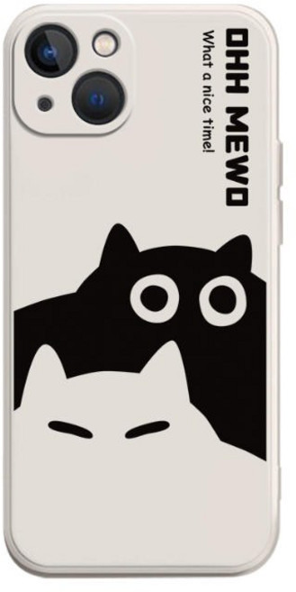 흑백 고양이 아이폰 갤럭시 폰케이스