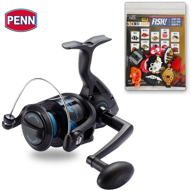 펜 래스 스피닝릴 바다 낚시릴, 블랙블루, 4000
