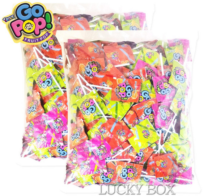 TRIXIE 고 팝 플랫 롤리팝, 2kg, 2개