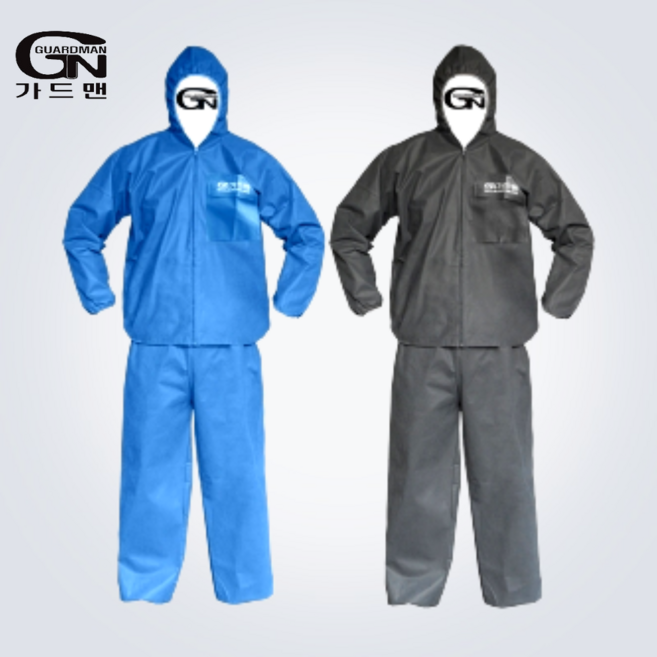 가드맨 PP 투피스 작업복, 파란색, 1개