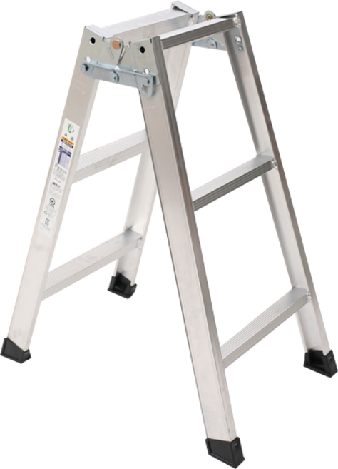 포유 국산 3단 사다리 AH형 3KG 알루미늄 미끄럼방지 접이식 이동식 다목적 안전 발판, 포유 AH형 3단 국산 사다리, 1개