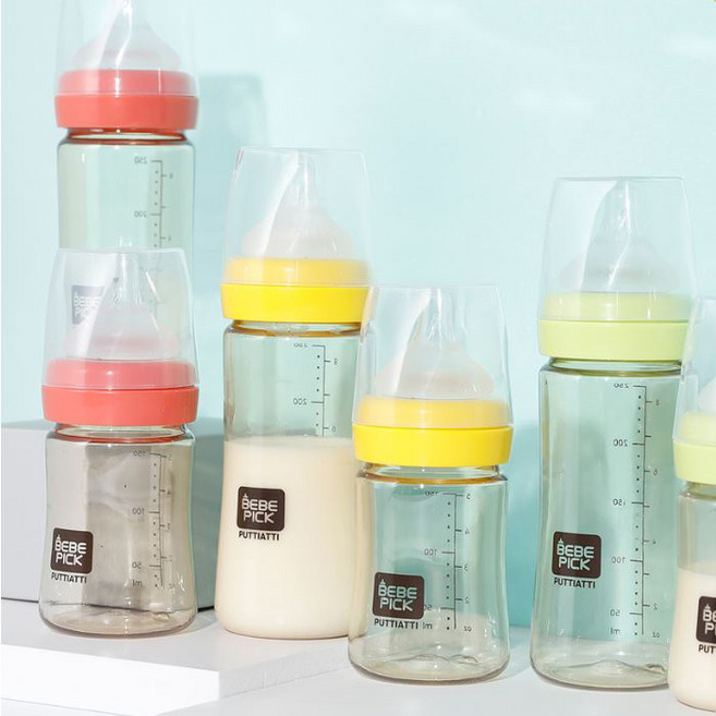 프띠아띠 PPSU 베베픽 BEBEPICK 젖병 150ml 250ml, 엘로우, 250ml 노꼭지, 1개
