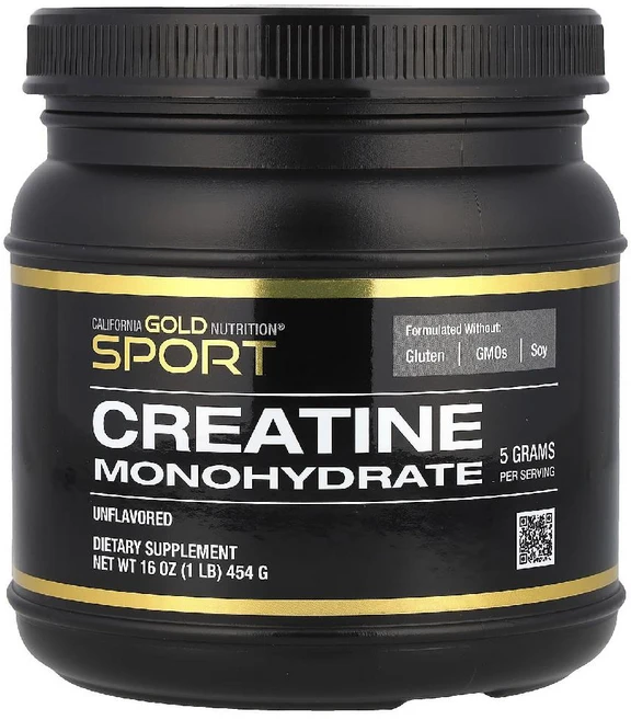 CGN 캘리포니아 골드 뉴트리션 크레아틴 일수화물 무맛 454g, 1개 - 쿠팡