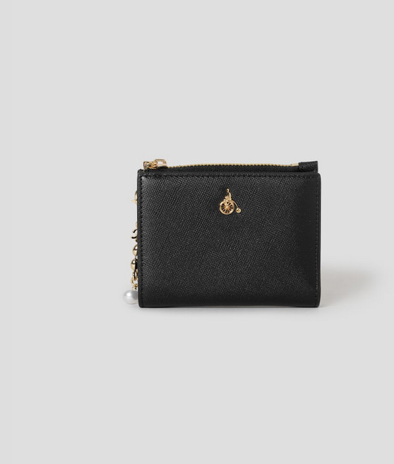 [빈폴ACC](BE57A4M045)루시 지퍼 2단지갑 - 블랙