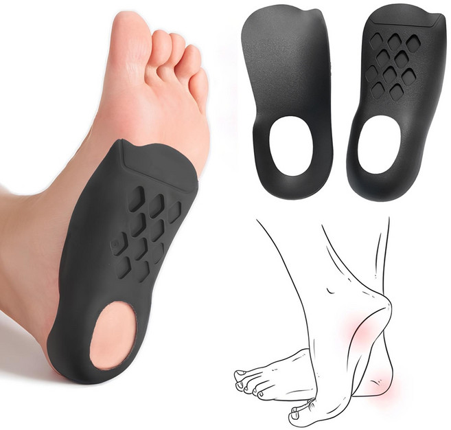 레그연구소 아치깔창 족저근막염깔창 오다리 평발 지간신경종, 블랙_2세트 [28% 할인]