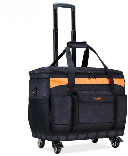 캐리어 공구가방 대형 다기능 방수천 바퀴 공구상자, 측면 21인치 철제바닥(2방향 바퀴+휠 2개), 1개