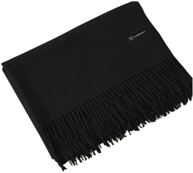 Li Cashmere 仿羊絨純色圍巾