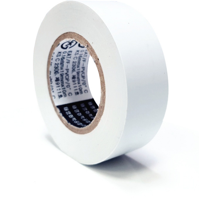 태영 백색 컬러 전기 절연테이프, 20개