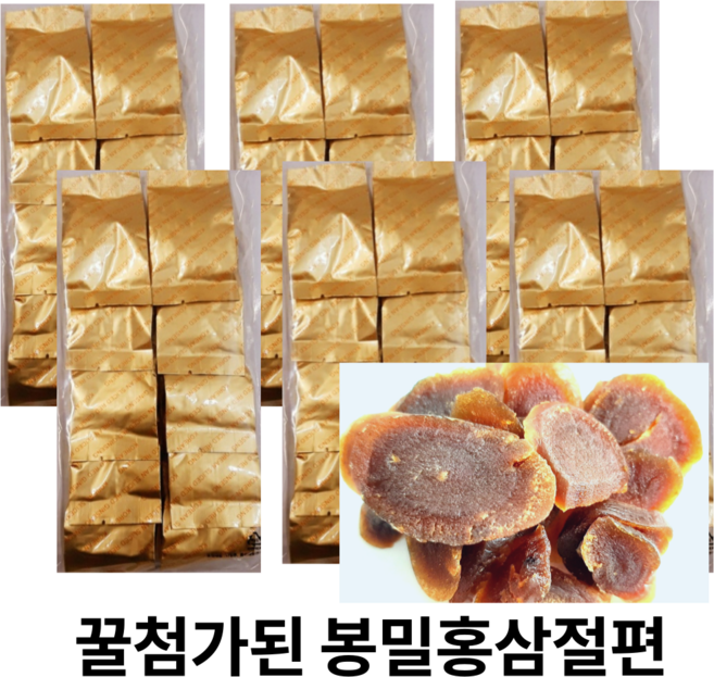 꿀첨가된 실속형 홍삼절편 홍삼정과 선물세트 대용량 600g 1kg 2kg (빠른무료배송), 1개, 200g