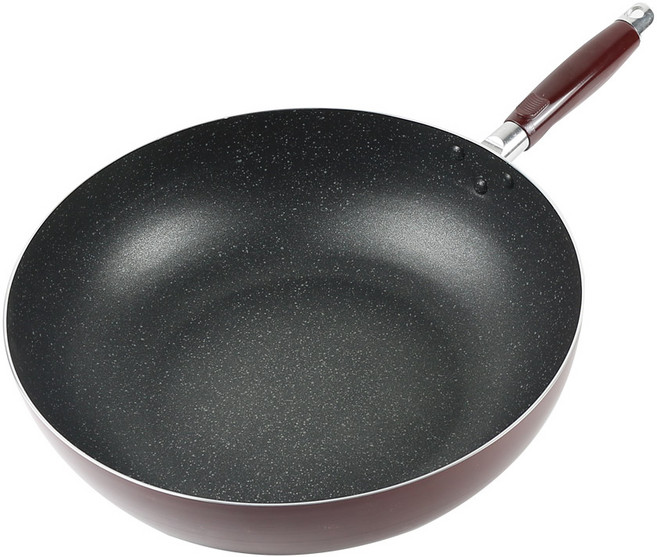 국산 가벼운 업소용 궁중팬 코팅 웍 후라이팬 중식팬 볶음팬 34cm, 1개