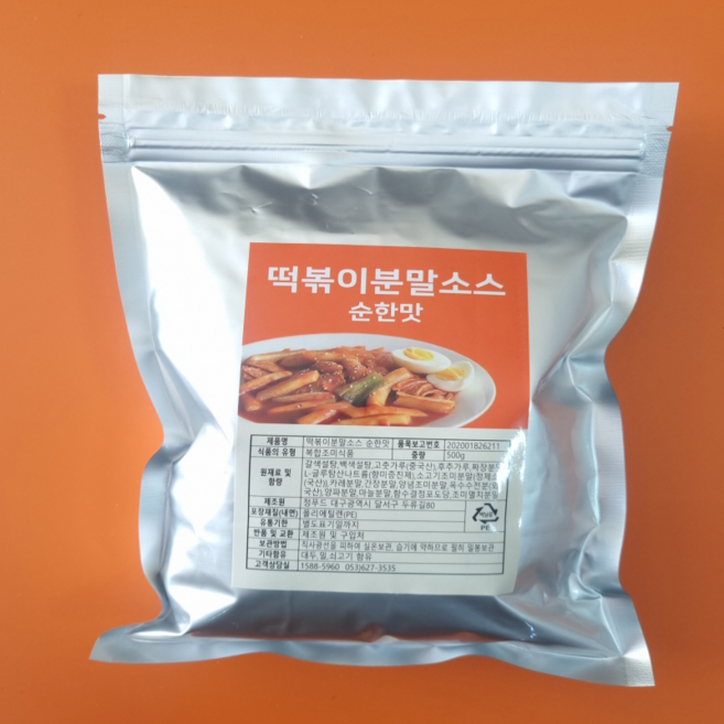 정푸드 떡볶이소스 순한맛, 1개, 500g