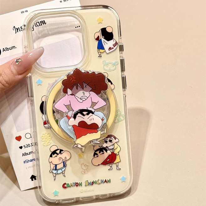 아펙시움 아이폰 15 16 17 프로 프로맥스 휴대폰 멕세이프 투명 지지대 케이스 얻어맞은 사내아이