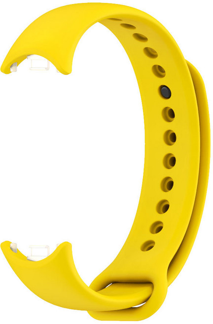 샤오미 미밴드10 미밴드9 미밴드8 컬러 스트랩 실리콘 TPU 17가지 색상 샤오미 스마트밴드 10 9 8 호환 시계줄, 옐로우, 1개