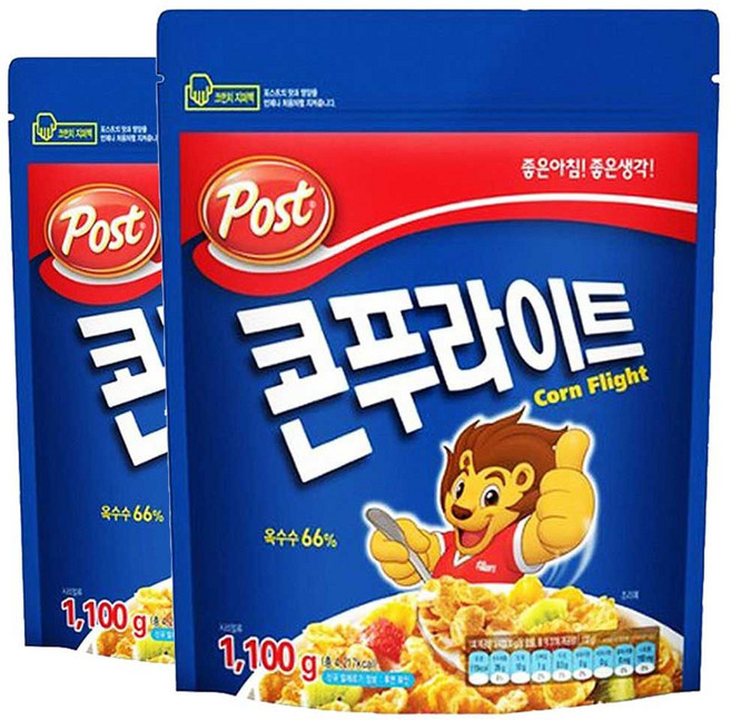 포스트 콘푸라이트 2.2kg (1.1kg 2박스) [BNW19816], 1.1kg, 2개