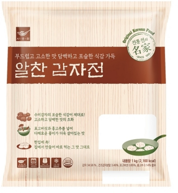 사옹원 알찬 감자전 1kg (30g x 34ea), 1개