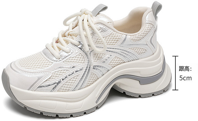 防滑女鞋厚底老爹運動鞋女款潮酷百搭休閒鞋小白鞋
