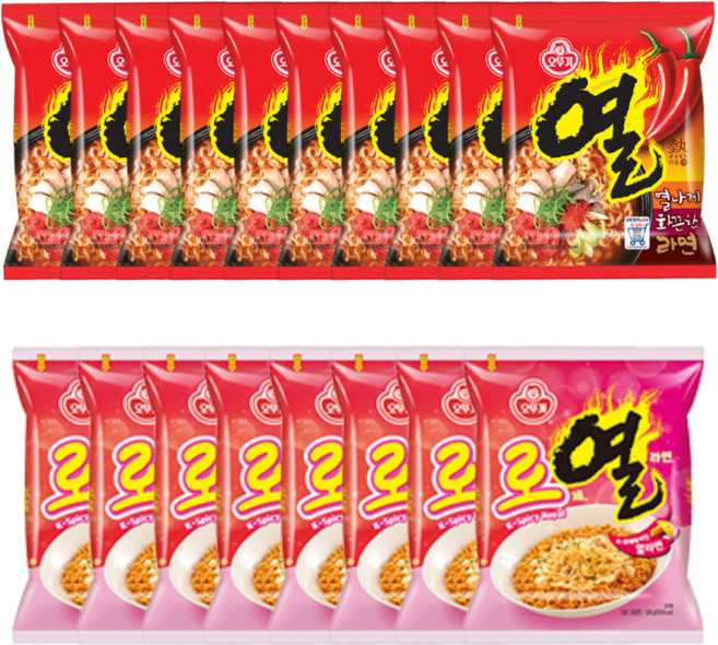 오뚜기 로제열라면 +열라면 (총), 1개