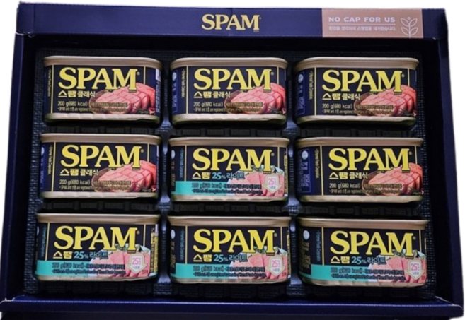 스팸 8C호 선물세트 + 쇼핑백, 1세트