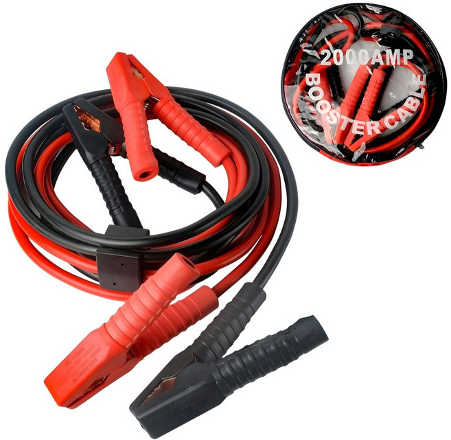 차량용 배터리 점프선 케이블 방전 2000AMP, 1개, 4m