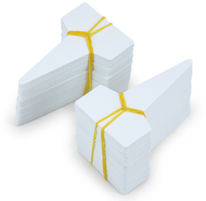 세인화분 T자 식물이름표 무지 약 200P - 4.2x7cm, 화이트