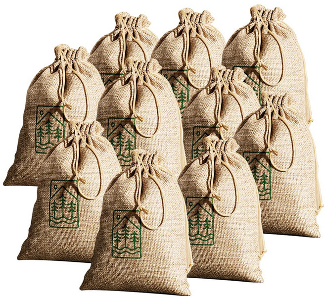 솔향 가득 편백잎 방향주머니 향낭 천연 방향 탈취, 10개, 250g