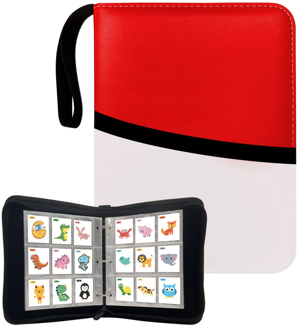 엠메이드 띠부띠부씰 전용 900장 보관 앨범, 레드