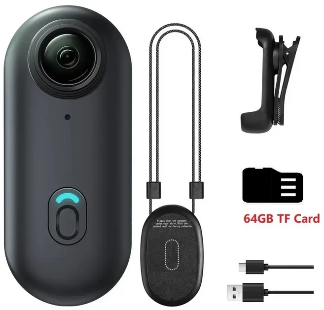 4K 썸액션 카메라 HD 스포츠 디지털 이미지 안정화 자동 노출 800mAh 배터리 충전식 리튬, 01 Black Simple