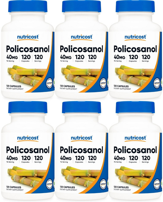 뉴트리코스트 폴리코사놀 40mg, 120개, 6개