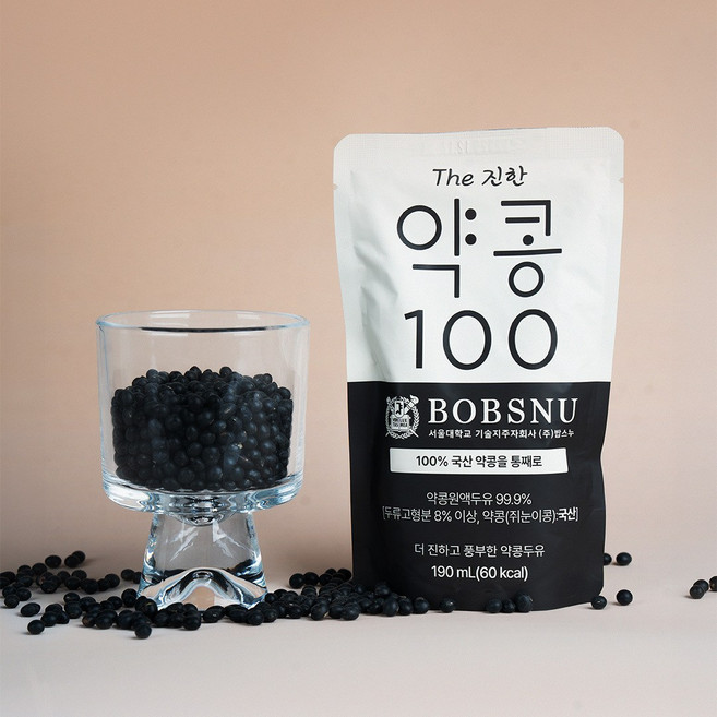 서울대 밥스누 더진한 약콩100 두유 1BOX (190ml 10팩), 10개, 190ml