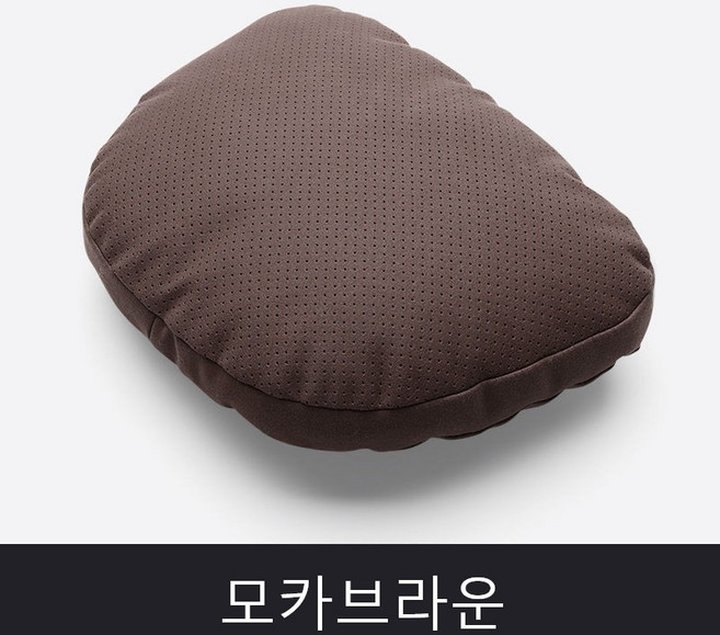 리빙쉘 마이바흐 스타일 차량용 목쿠션 세트, 2개, 모카브라운