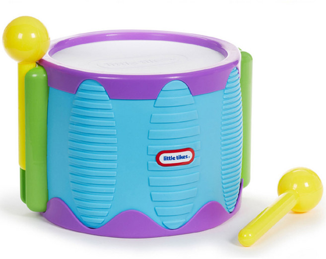 리틀타익스 탭어튠 아기드럼장난감 블루, 혼합색상, 1개