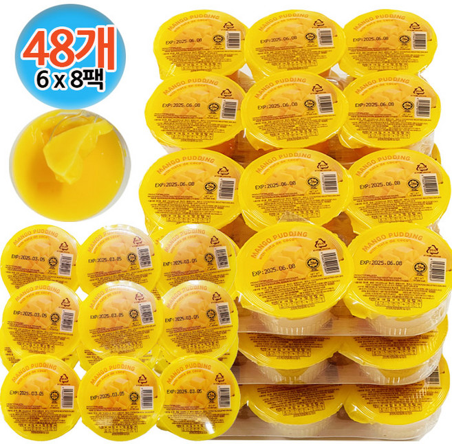 코쿤 망고 푸딩, 118g, 48개