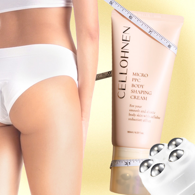 셀룰라이트감소 임상완료 마이크로 PPC 셀룰라이트 바디크림 바디로션 슬리밍 종아리붓기 허벅지살 발열 괄사마사지 180ml, 1개