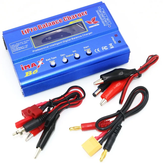 IMAX B6 밸런스 충전기 방전기 T/XT60 플러그 포함 RC 리튬 이온 Ni-Cd Lipo NiMH LiFe Pb 배터리용, 03 with XT60  plug