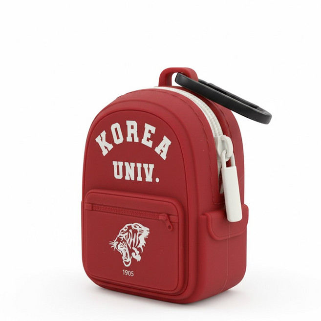 삼성 갤럭시 버즈 에어팟 수납 케이스 백팩 고려대 파우치, 레드