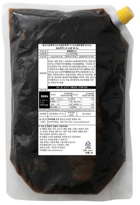 아워홈 굴소스, 1개, 2kg