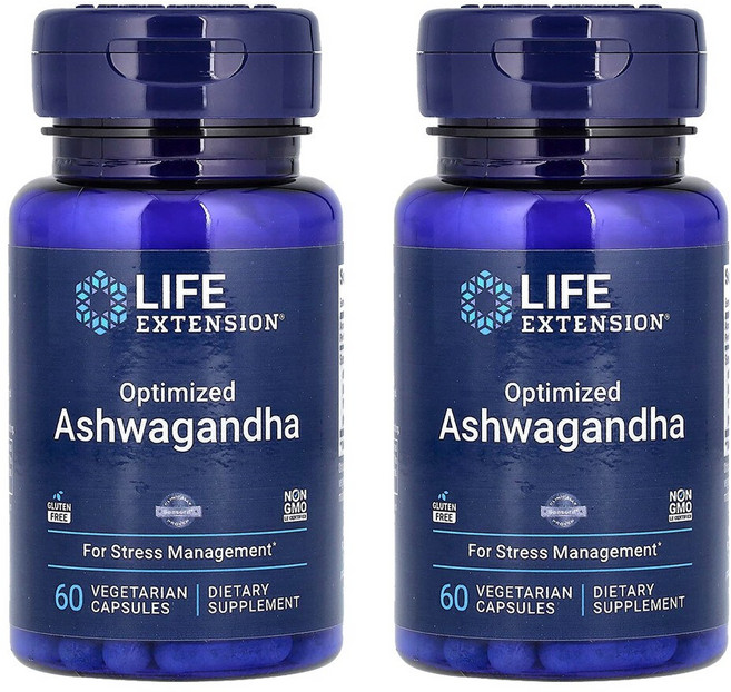 라이프익스텐션 2개X 아슈와간다 베지 캡슐 60정, 2개, LEX88806-2