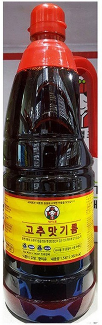 업소용 식자재 고추맛기름 고춧기름 식품 고춧맛기름 고추기름 업소용식자재 고추맛기름 새댁, 1개, 1.5L