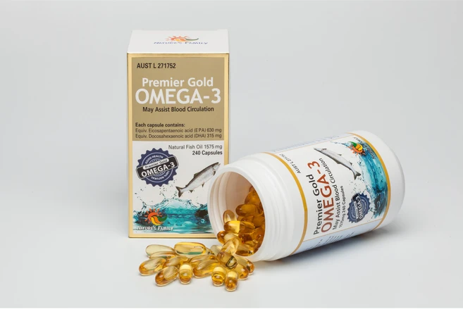 Nature's Family rTG 프리미엄 골드 오메가-3 240정, 1개 - 쿠팡