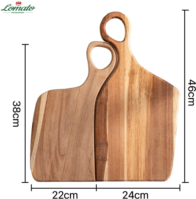 시서스 나무 도마 세트 - 사용이 편리한 새로운 디자인의 주방용품 아카시아, 01 one suit