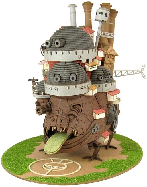산케이(Sankei) 미니츄아와 킷토 스튜디오 지브리 작품시리즈 하울의 움직이는 성 하울의 성 페이퍼크래프트 MK07-21, 1개